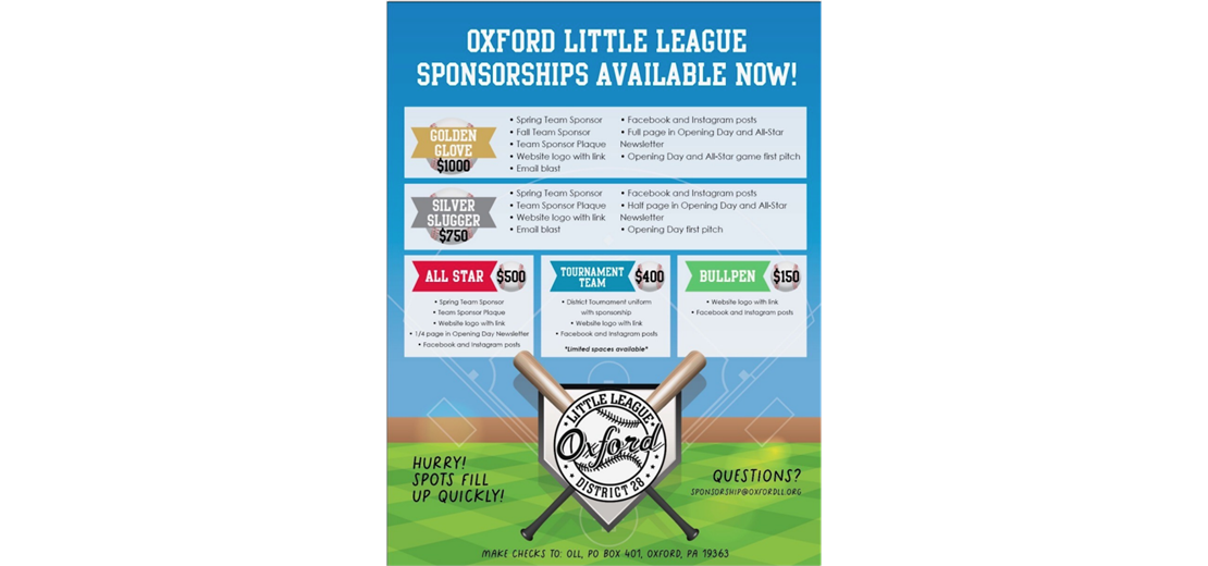 Sponsorship Opportunities for 2023